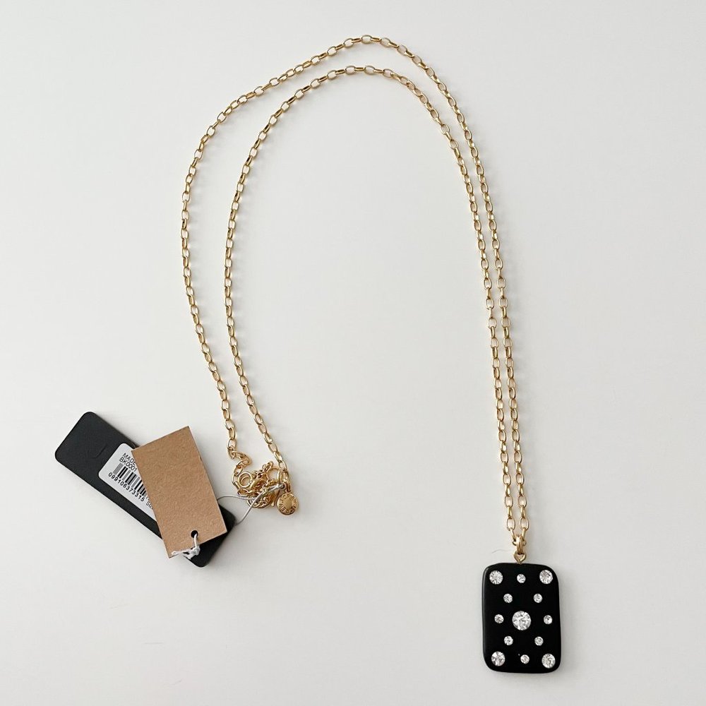 J. Crew Sparkle Domino Pendant Necklace - Picture 3 of 3